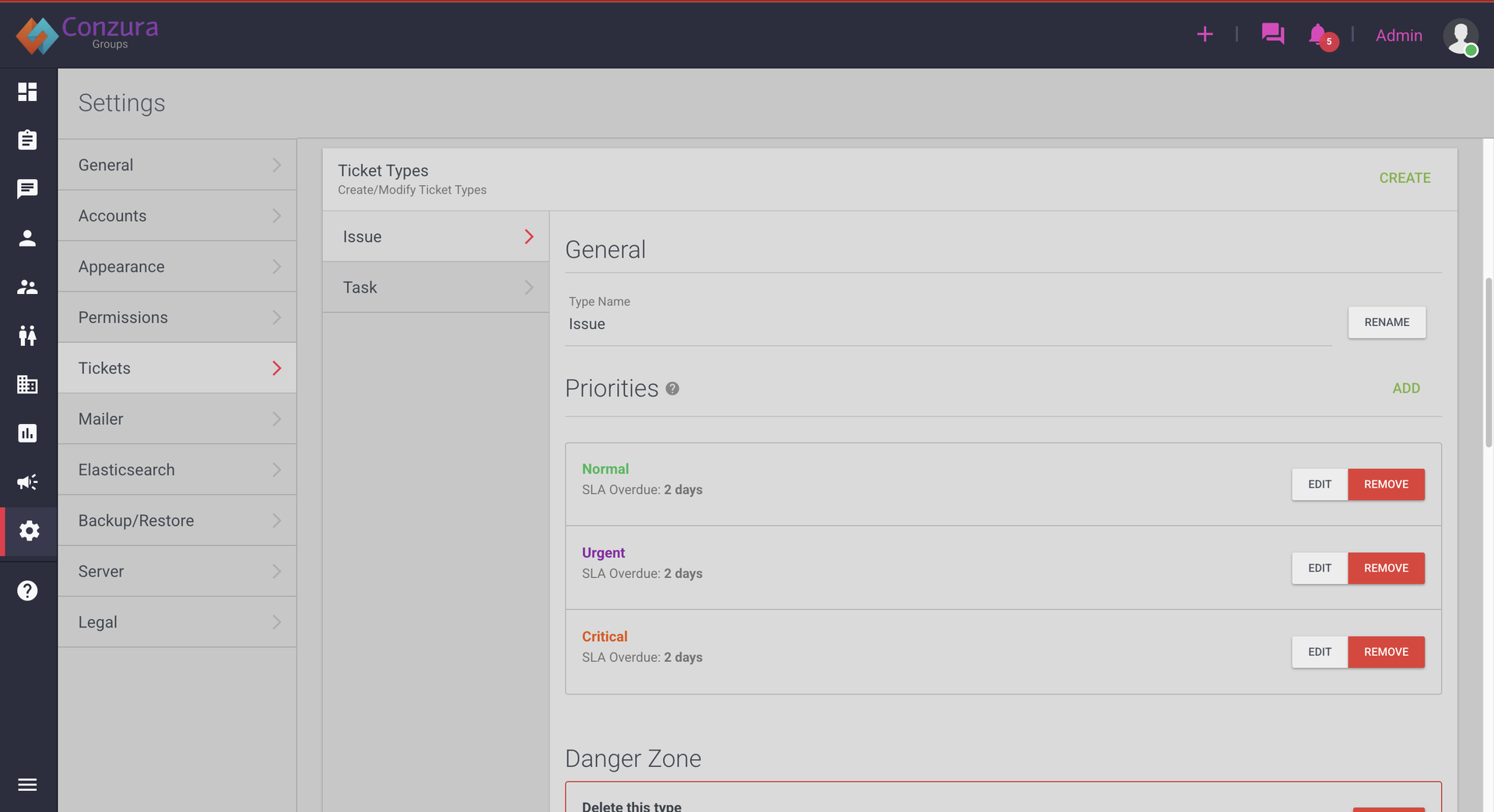 Customer profiles showing contact details and group assignments
